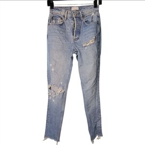 BOYISH The Billy | Unfaithfully Yours Distressed Skinny Jeans Size 24